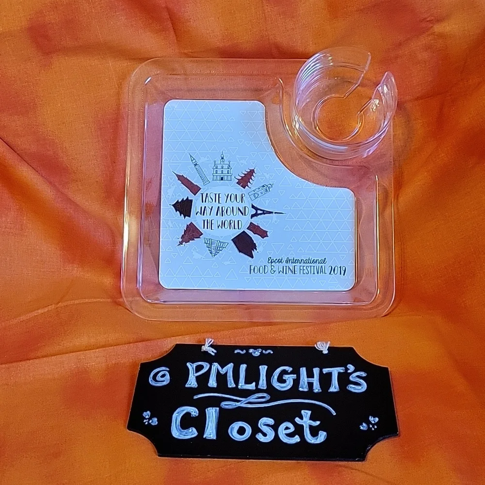 Epcot International Food & Wine Festival Appetizer Plate 2019 Plastic